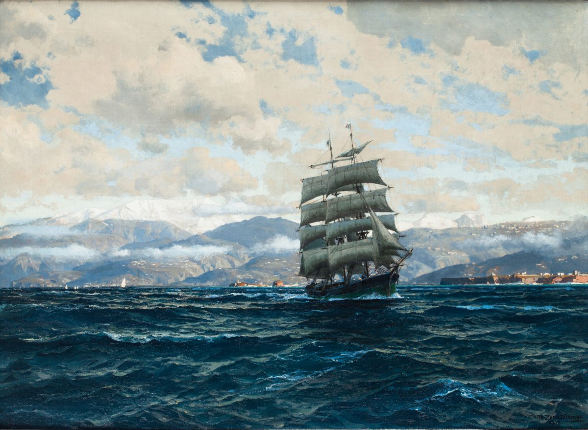  — Trois-mâts devant la pointe de la quarantaine, Beyrouth