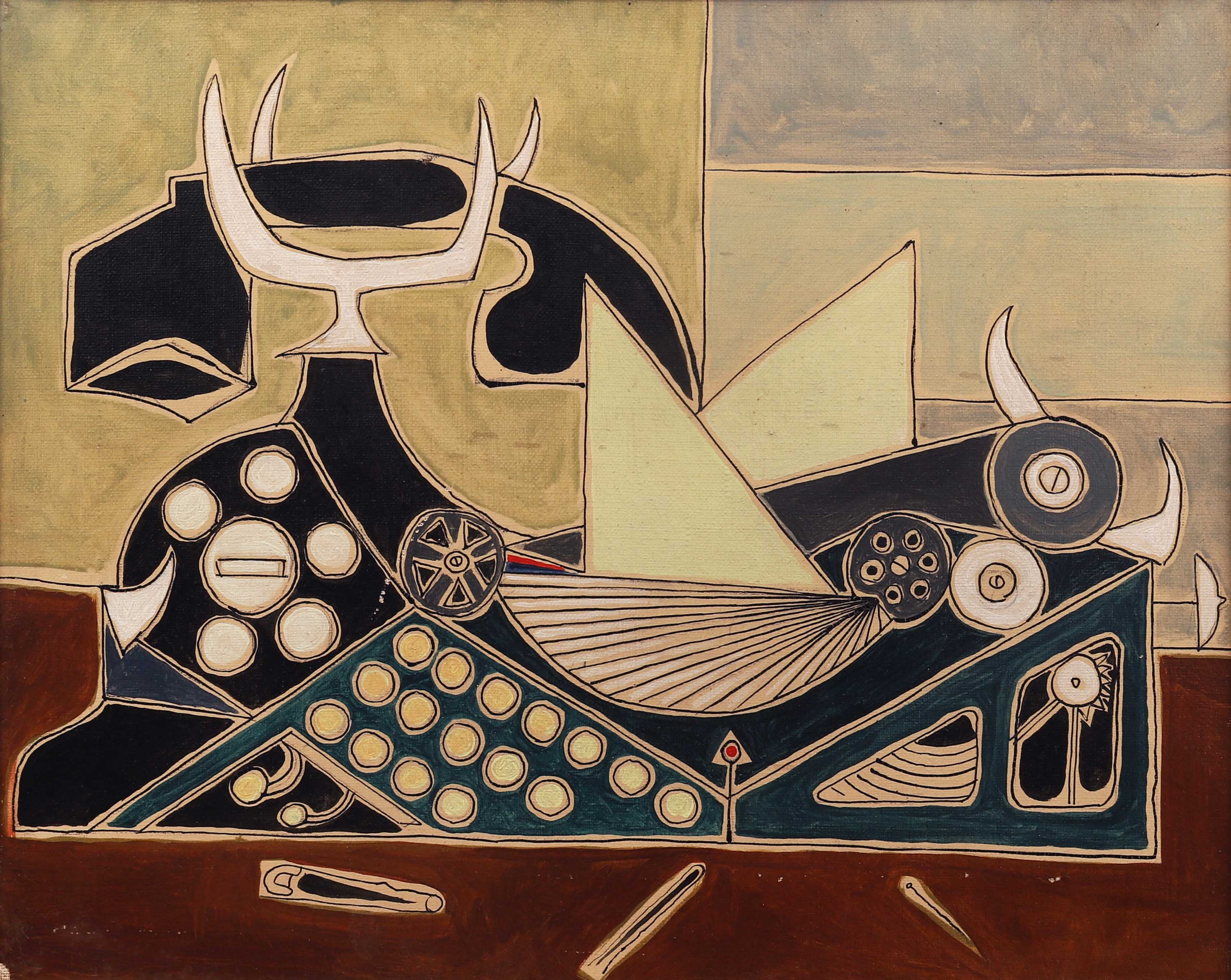 Oscar DOMINGUEZ (1906-1957) — \"Le téléphone\"