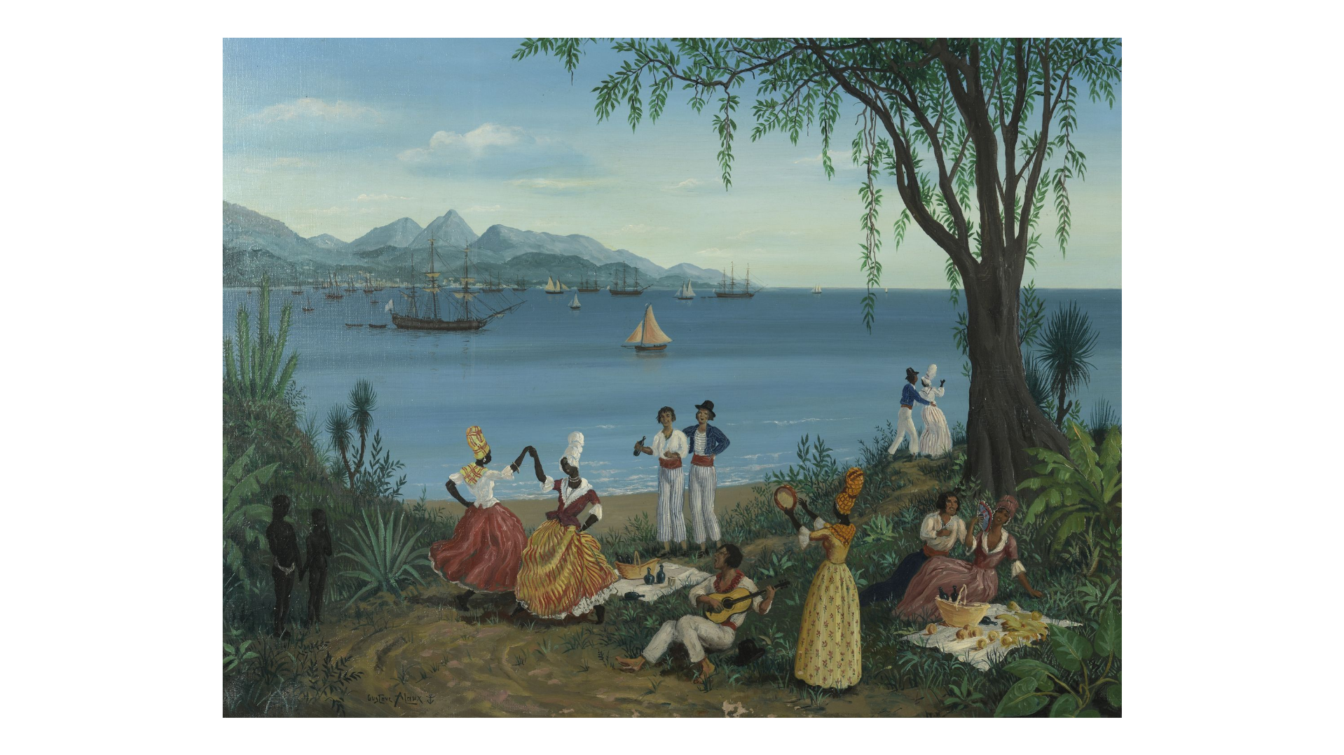 Gustave ALAUX (1887-1965) — Pique-nique au Cap Français