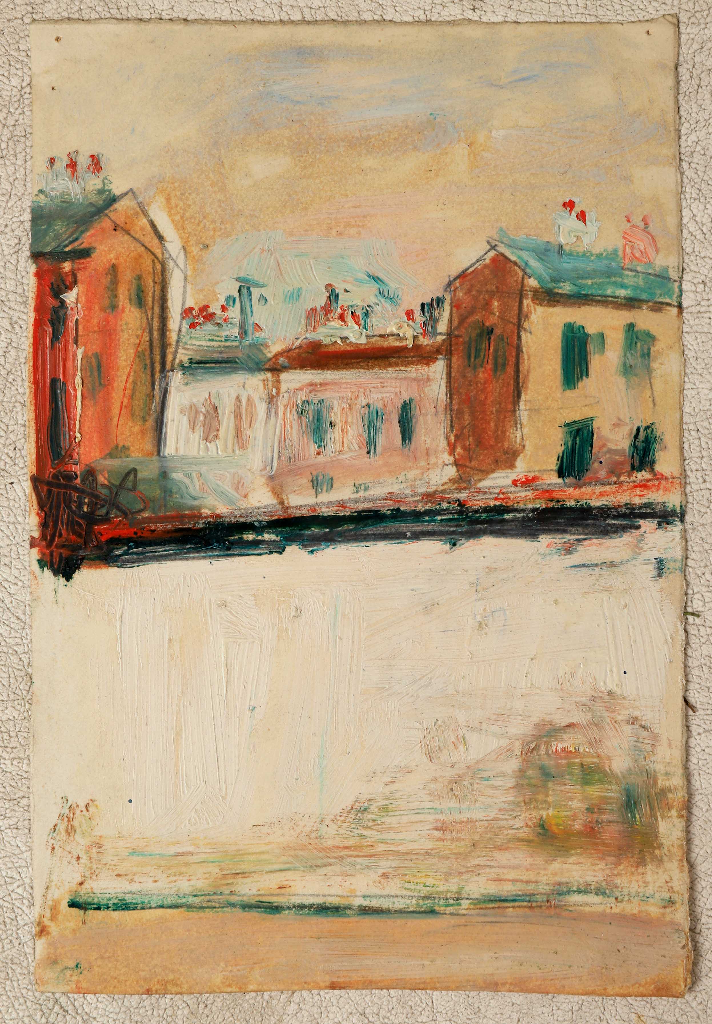 Maurice UTRILLO (1883-1955) — Maisons et immeubles à Montmartre