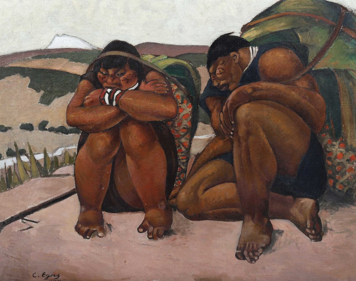  — Paysans agenouillés