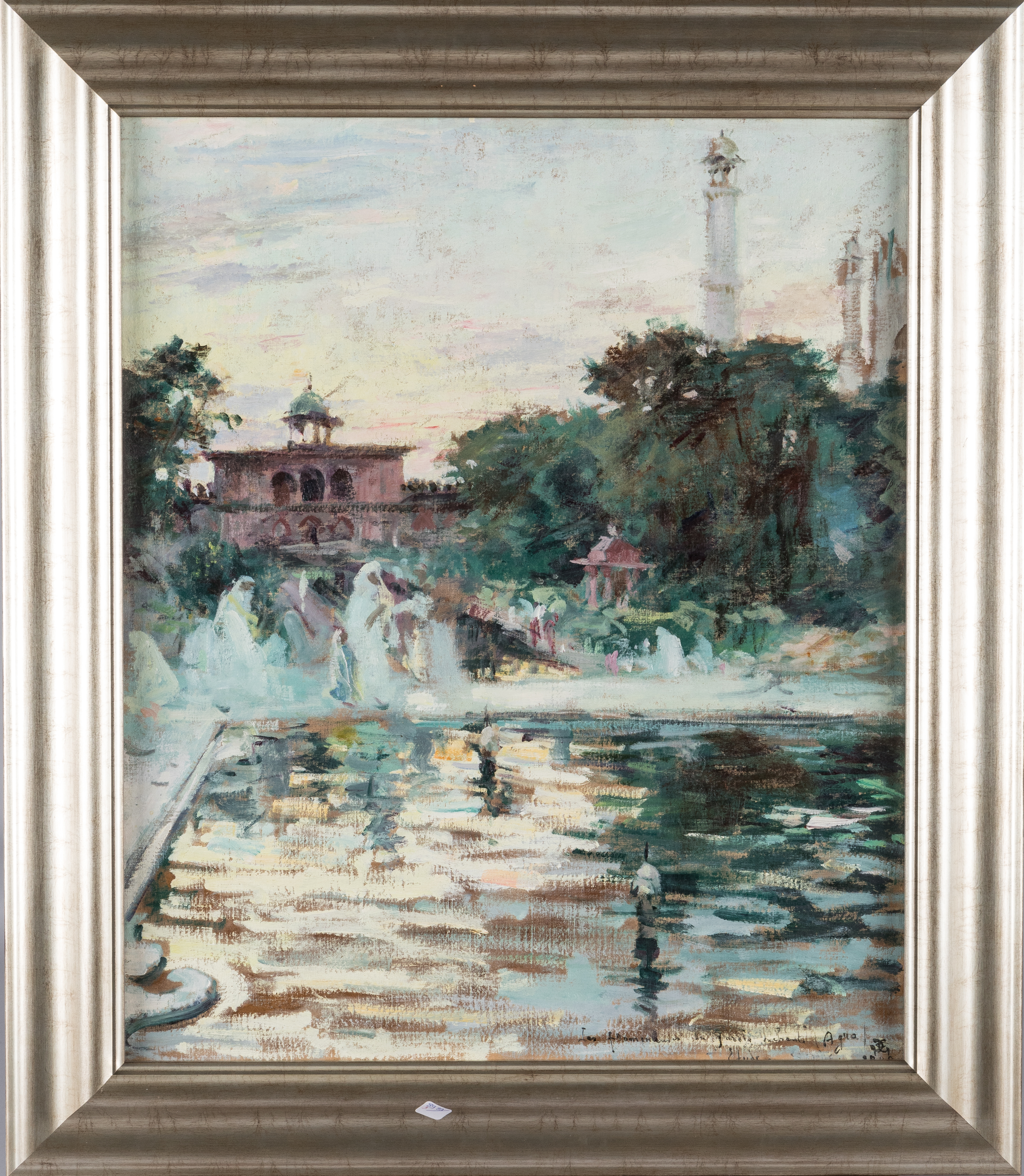 Georges GASTE (1869-1910) — Les promeneuses du jardin enchanté, Agra, 1905