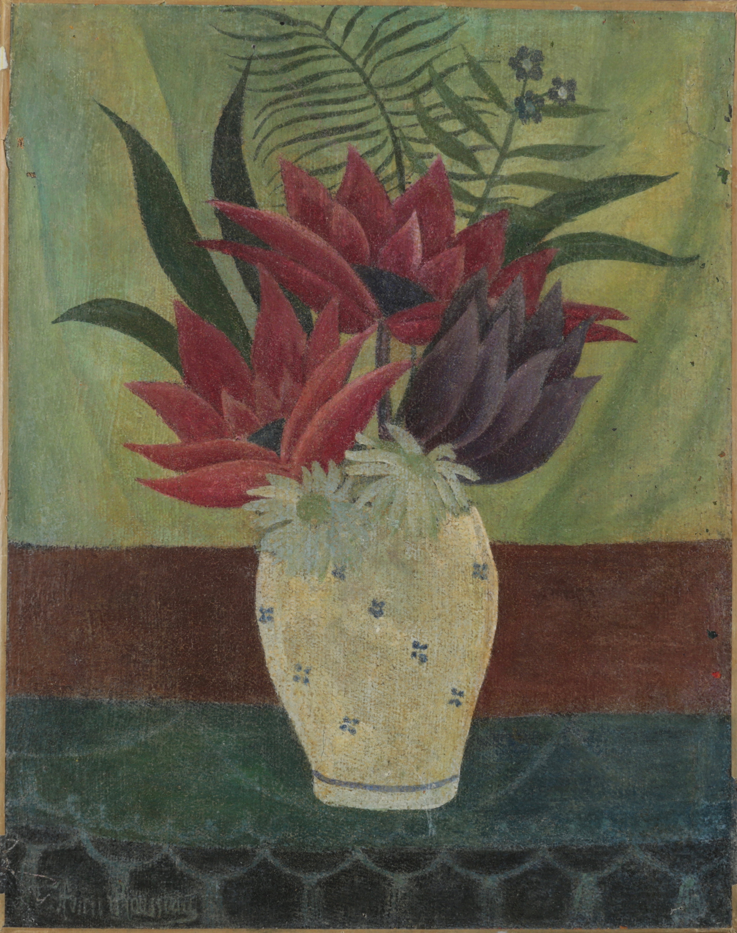 LE DOUANIER ROUSSEAU (1844-1910) — Vase de fleurs