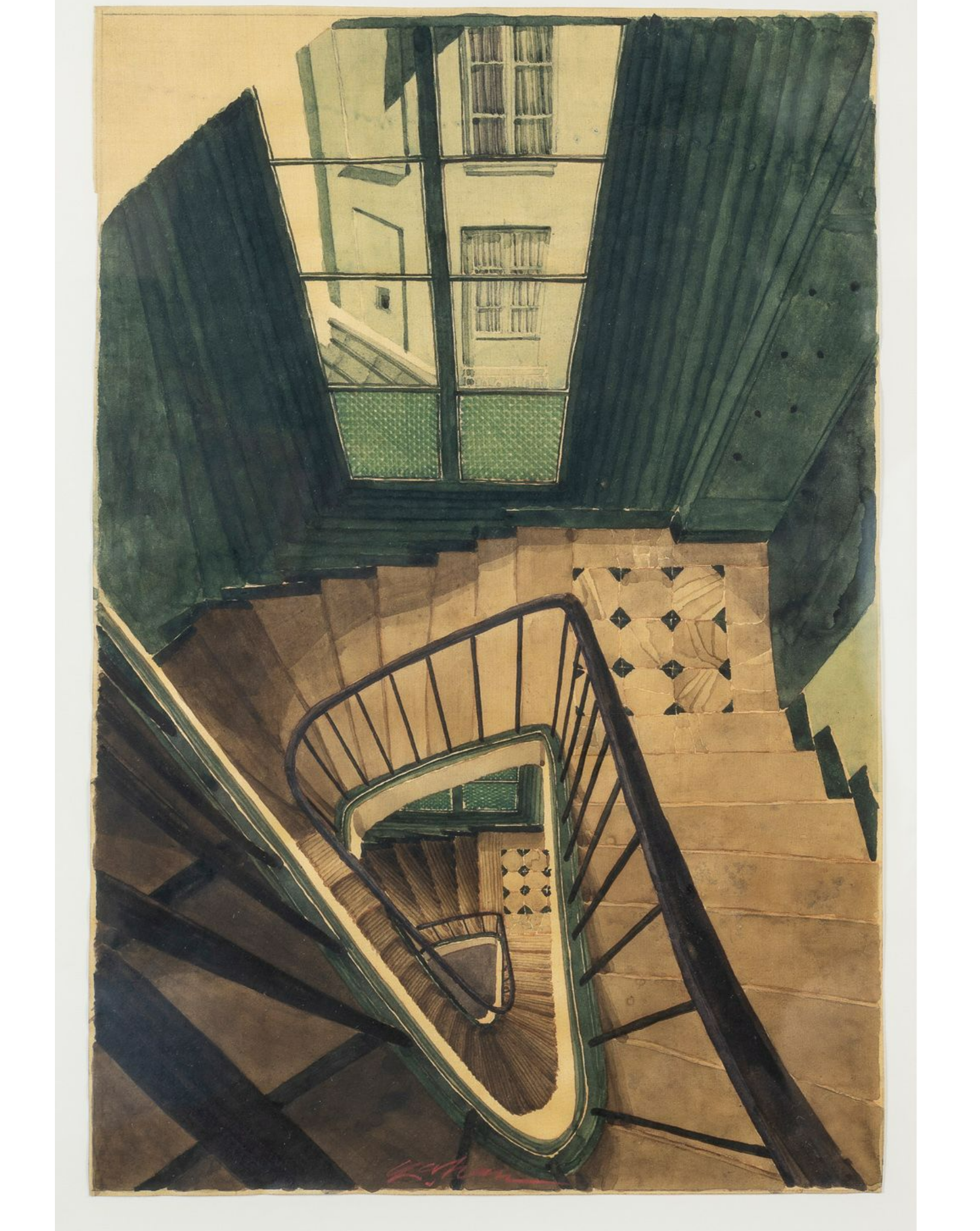 Sam SZAFRAN (1934-2019) — Escalier, 1990