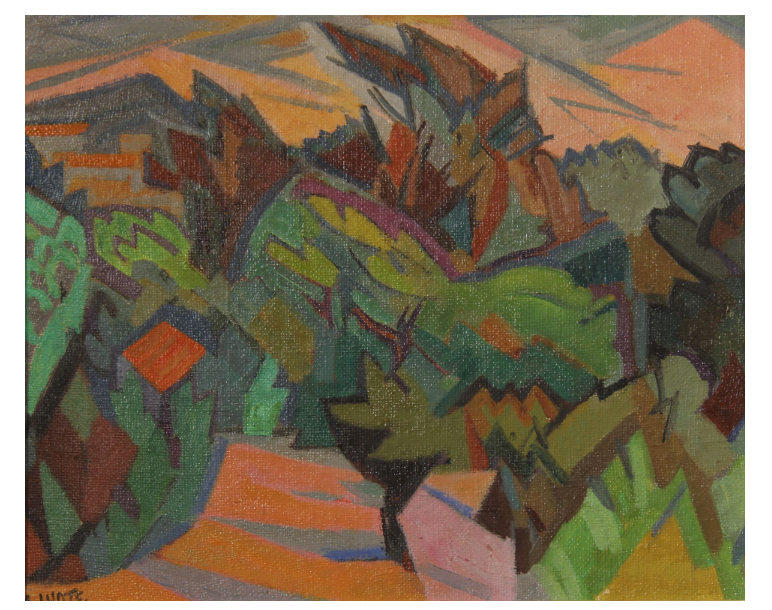 André LHOTE (1885-1962) — La Cadière, chemin du moulin, circa 1957.