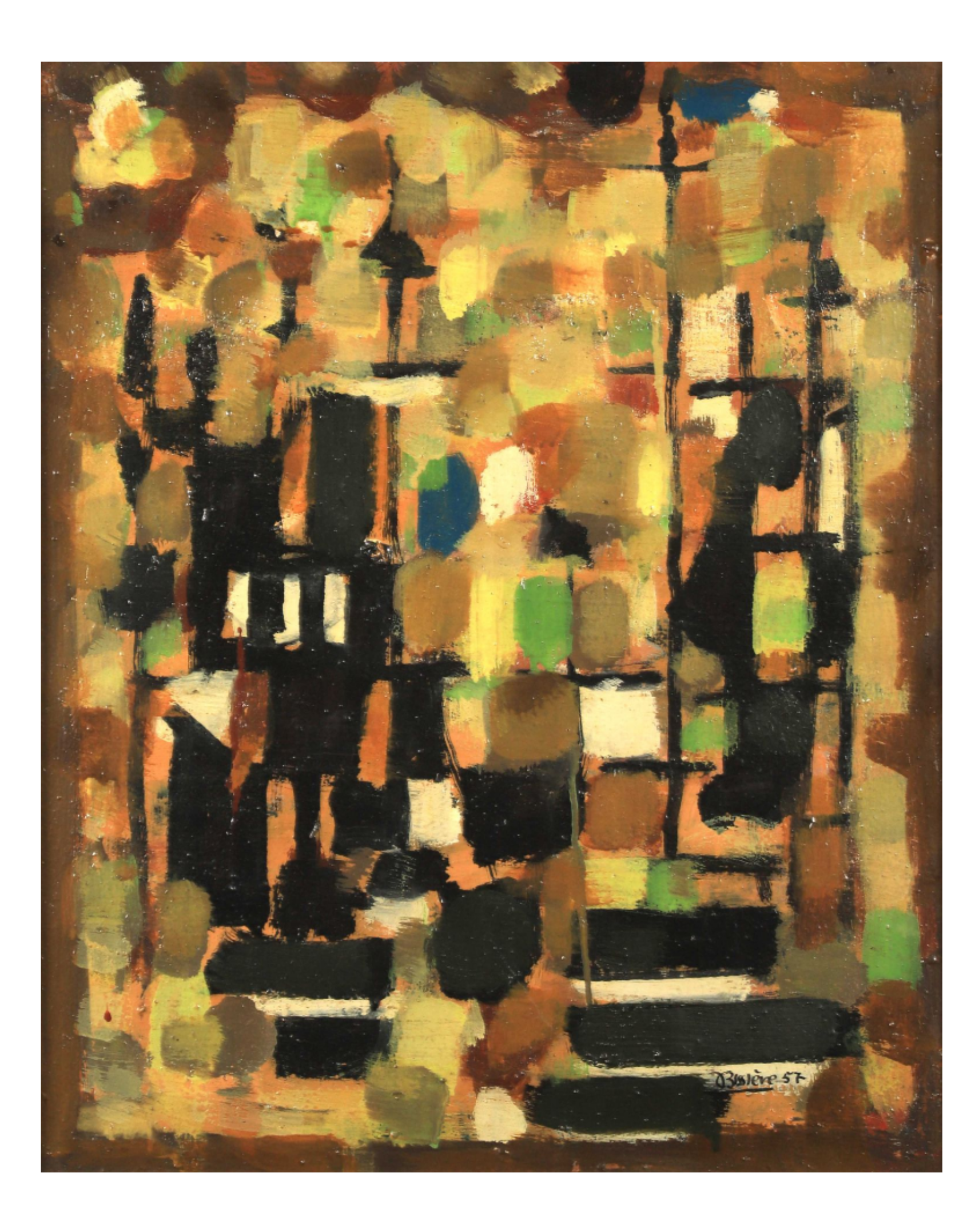 Roger BISSIÈRE (1886-1964) — Composition, 1957