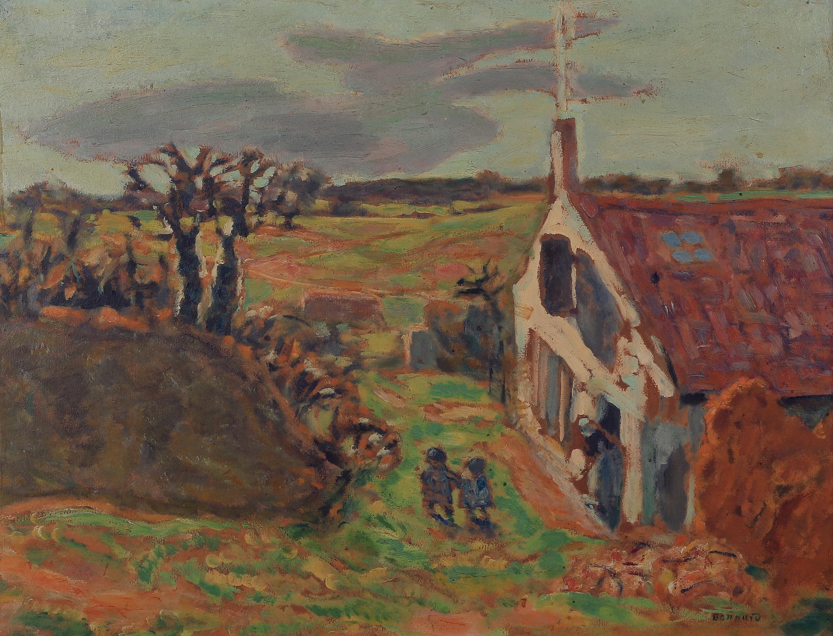 Pierre BONNARD (1867-1947) — Les deux enfants (Vernouillet), 1909