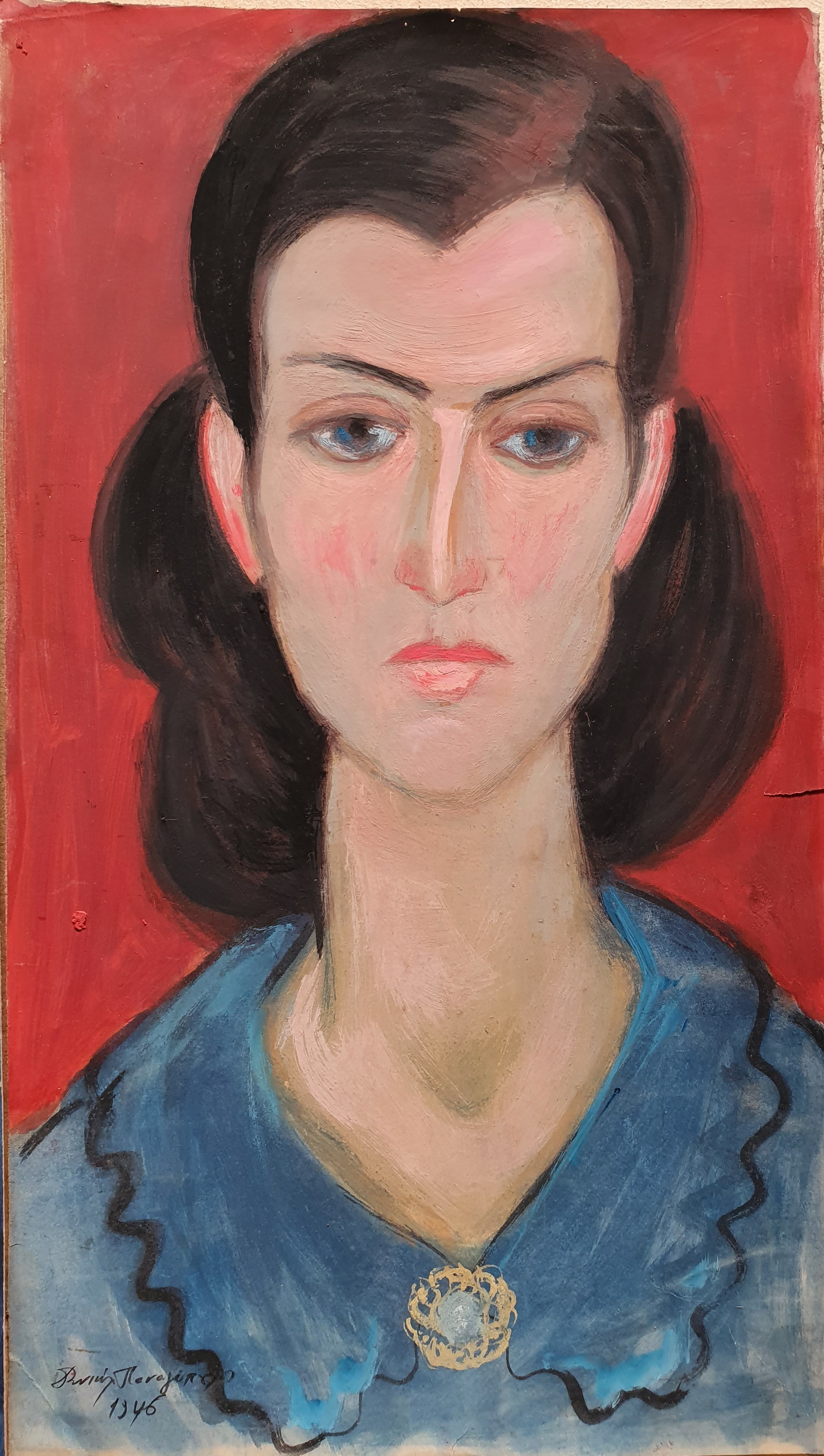Daniel PANAGOPOULOS dit DANIL (1924-2008) — Lot de cinq portrait de femmes, de format moyen,