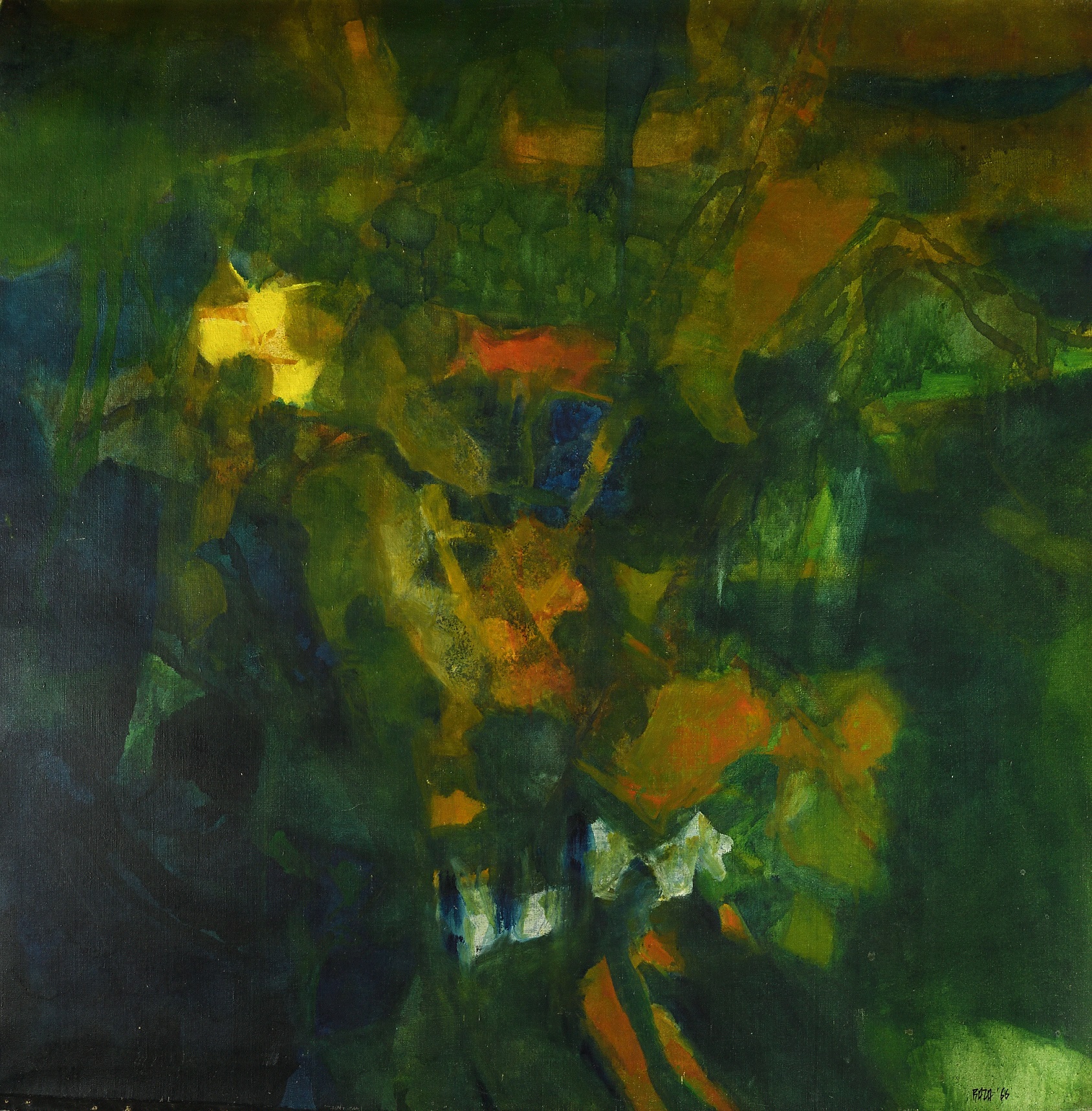 Sayed Haider RAZA (1922-2016) — Les Vergers, 1966