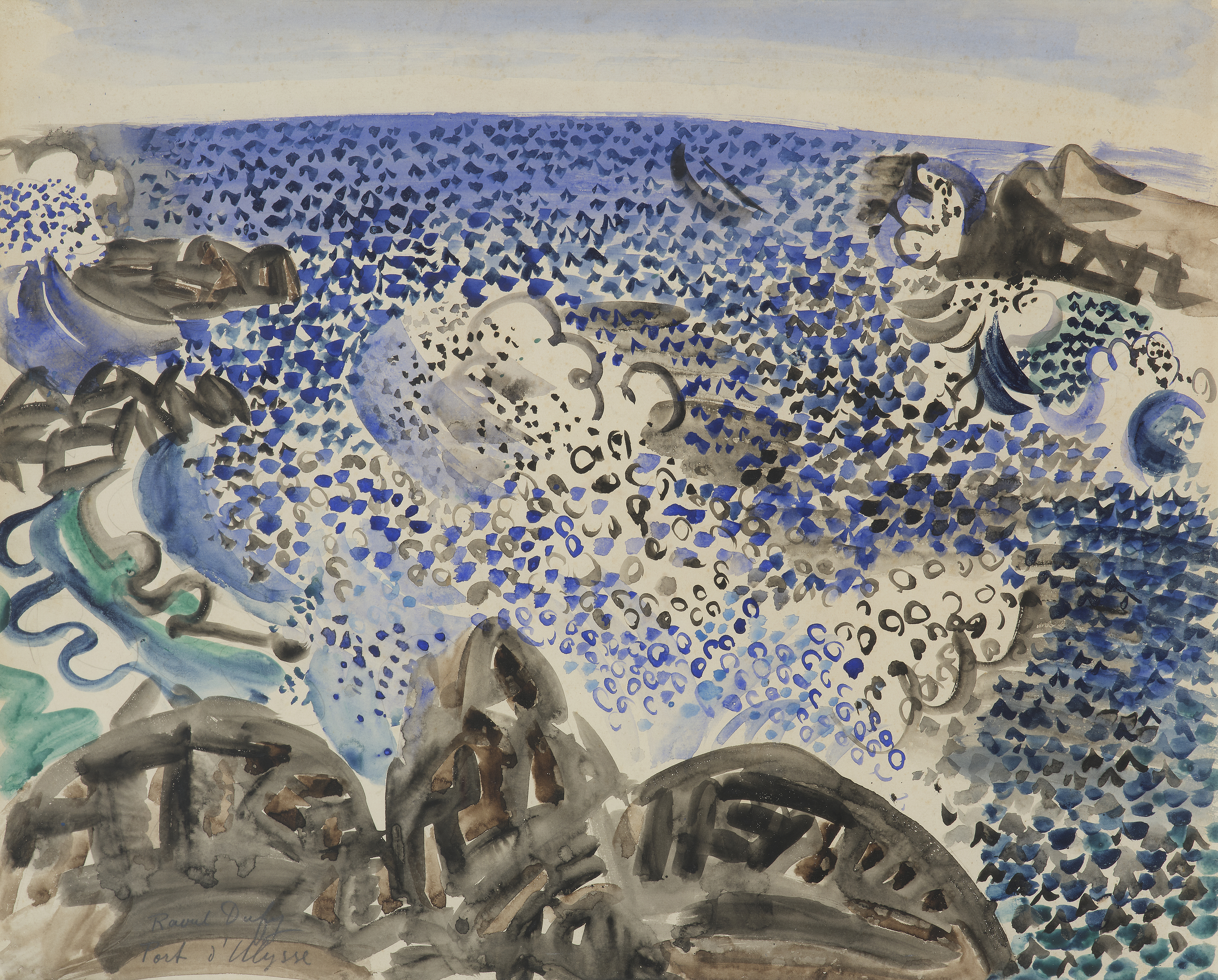 Raoul DUFY (1877-1953) — Le port d’Ulysse