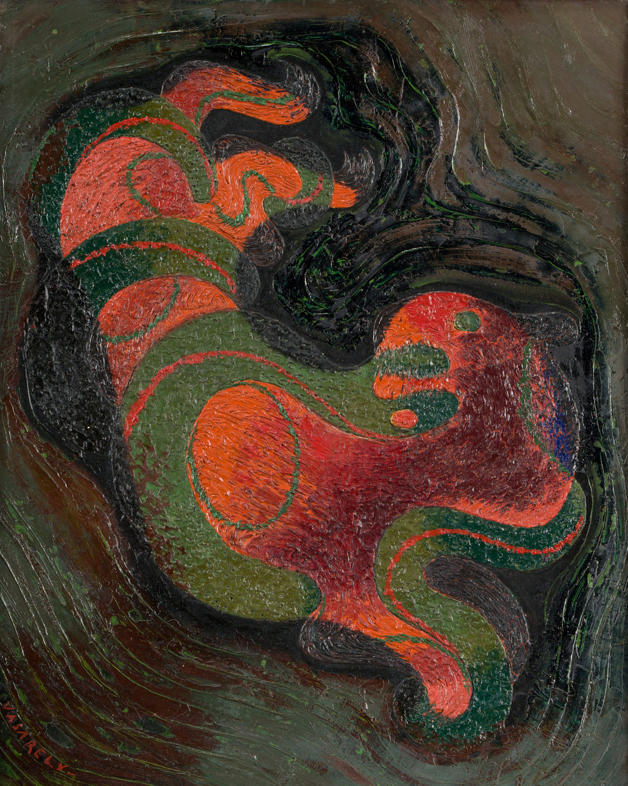 VICTOR VASARELY (1906-1997) — Chimère- \"Dans un co