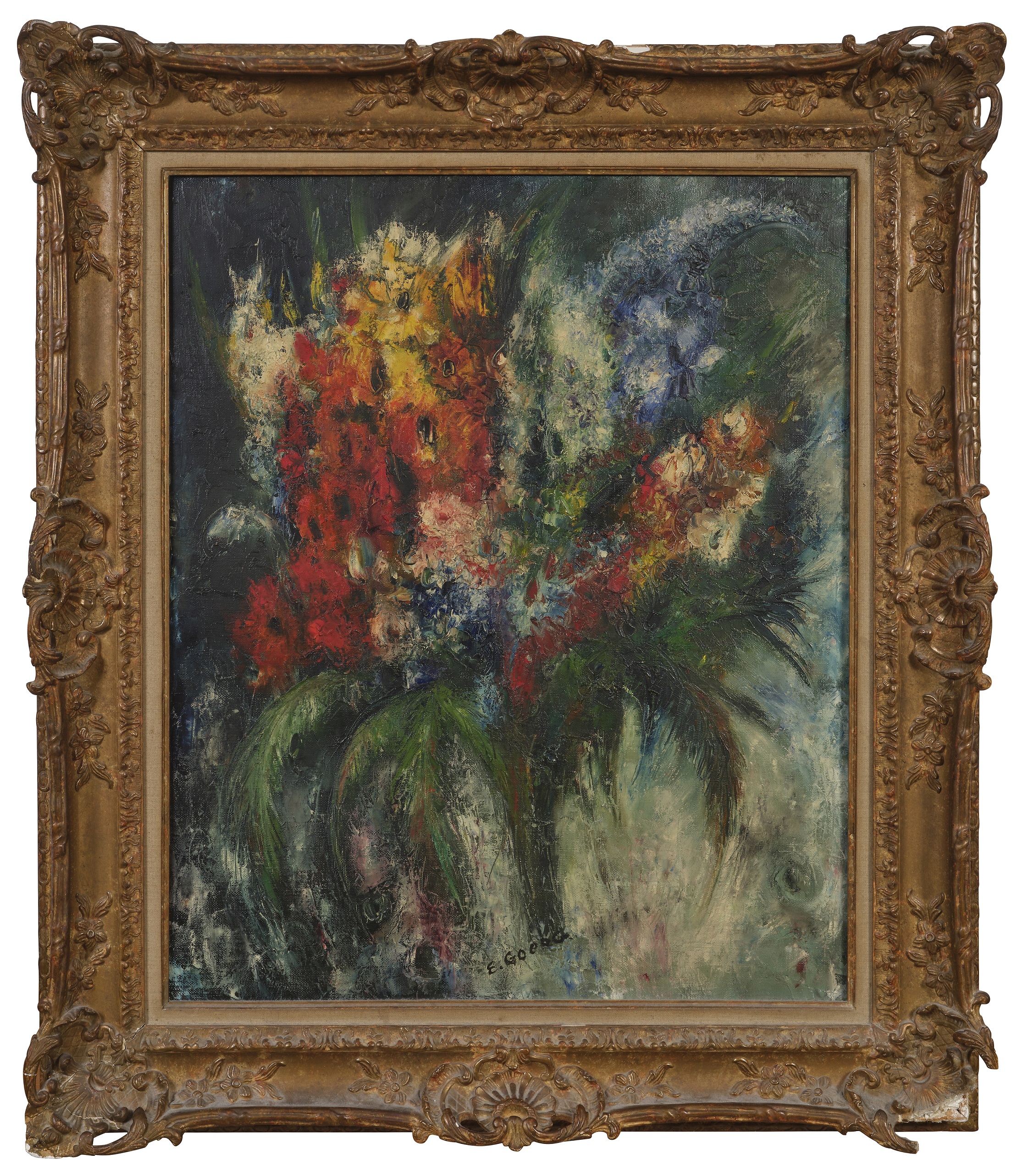 Edouard Joseph GOERG (1893-1969) — Le bouquet clair obscur