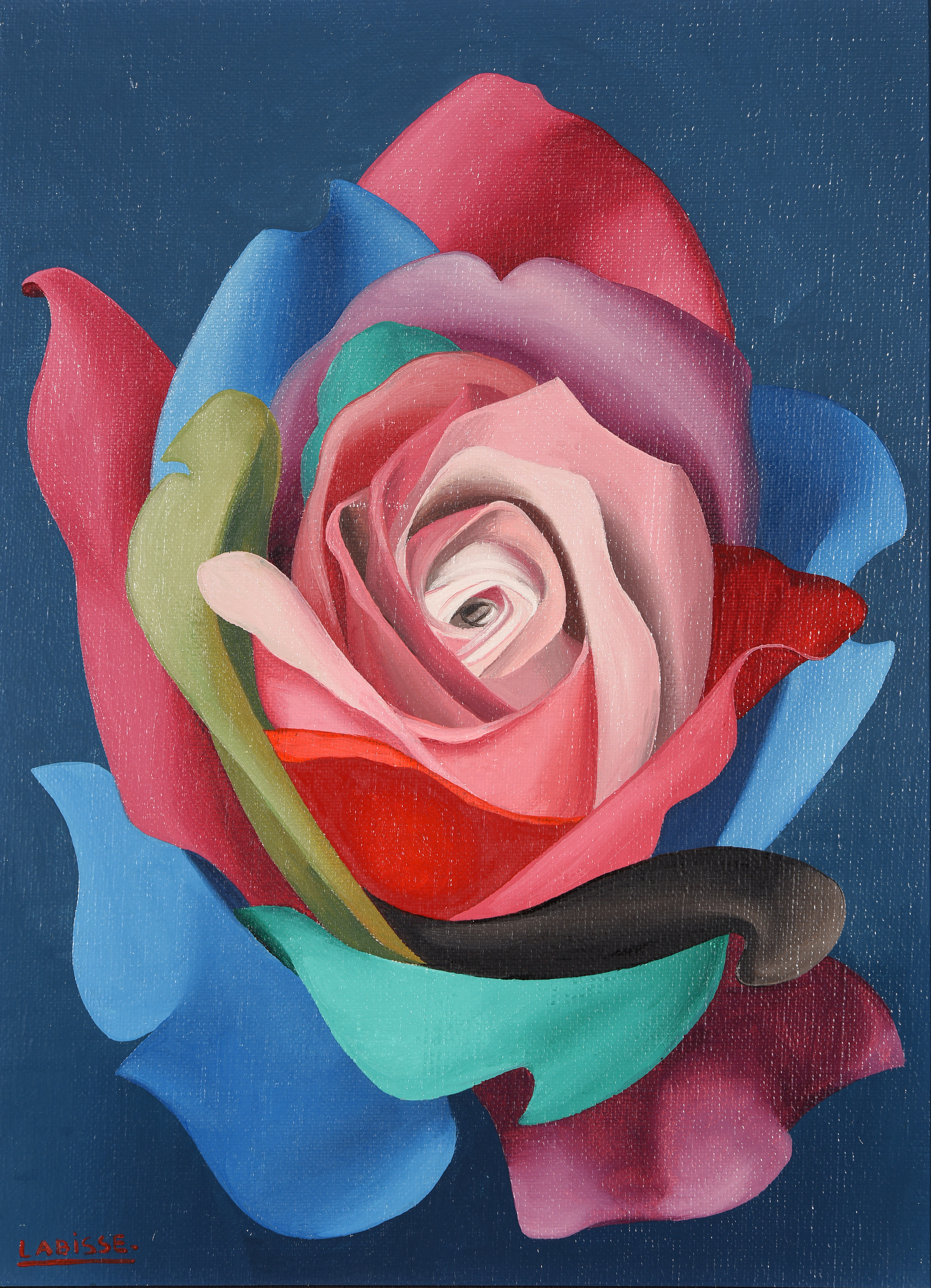 Félix LABISSE (1905-1982) — \"La rose folle\" 1972