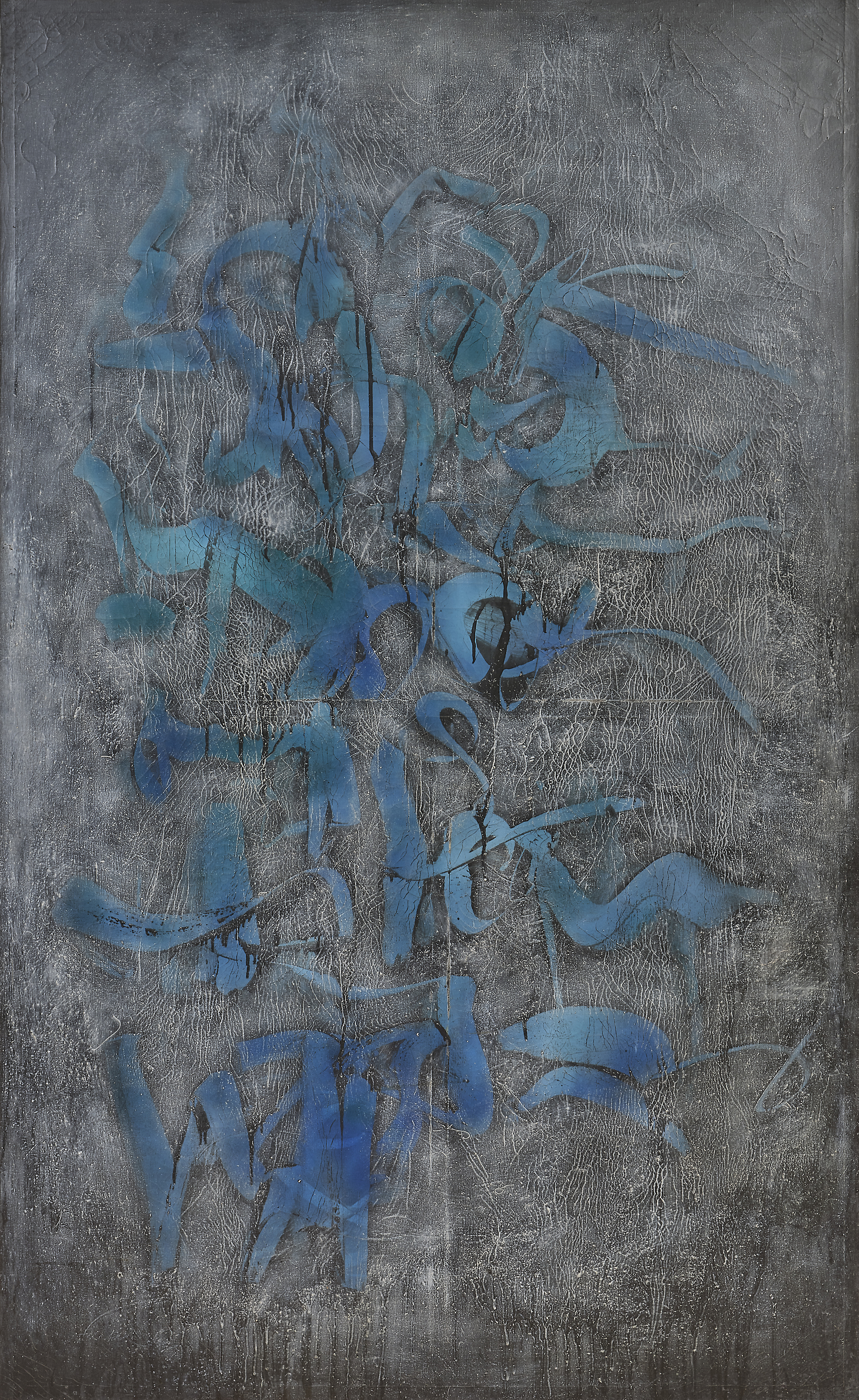 Simon HANTAI (1922-2008) — Composition, circa 1958