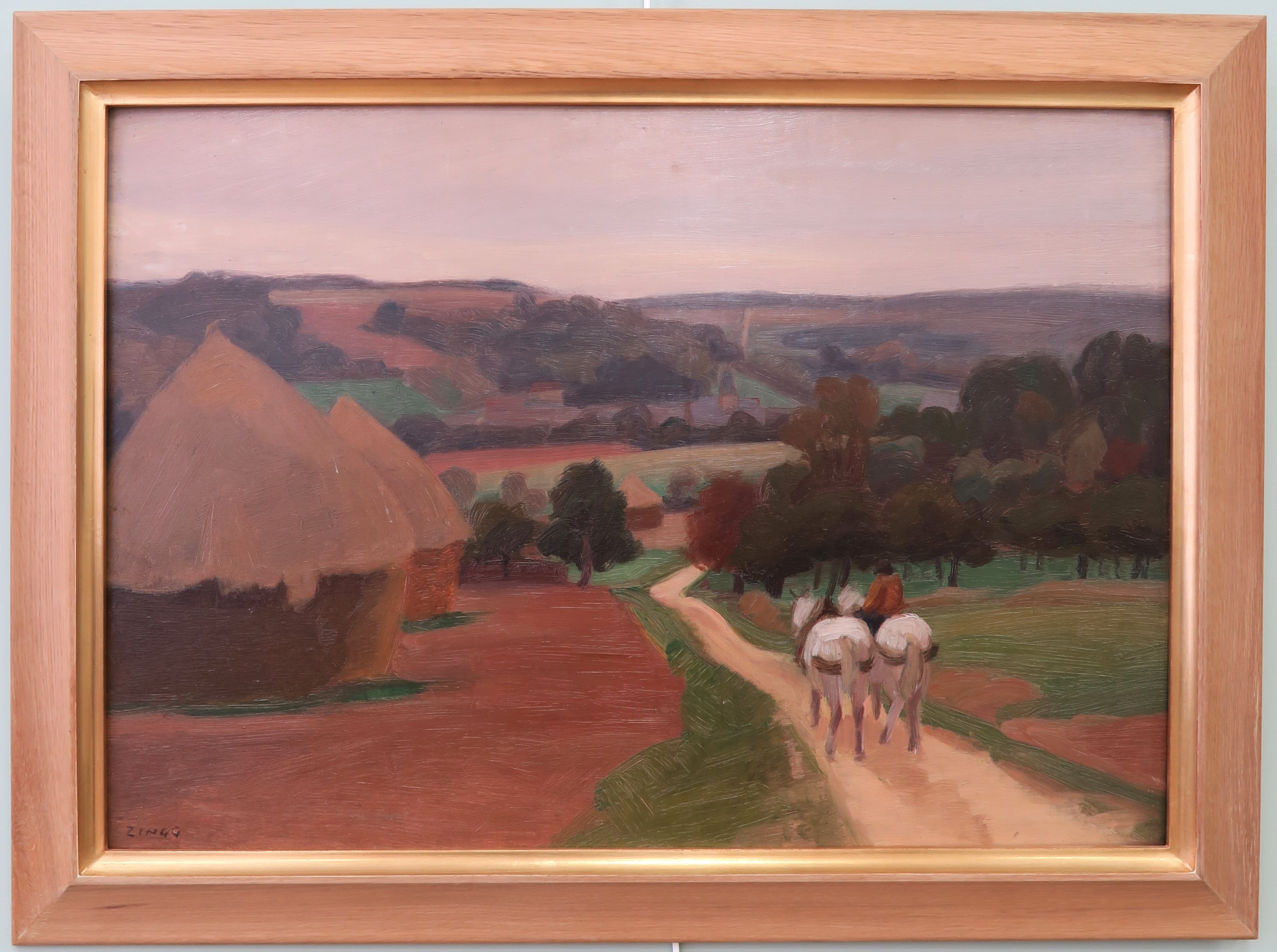 Jules-Emile ZINGG (1882-1842) — Retour des moissons à Boury-en-Vexin