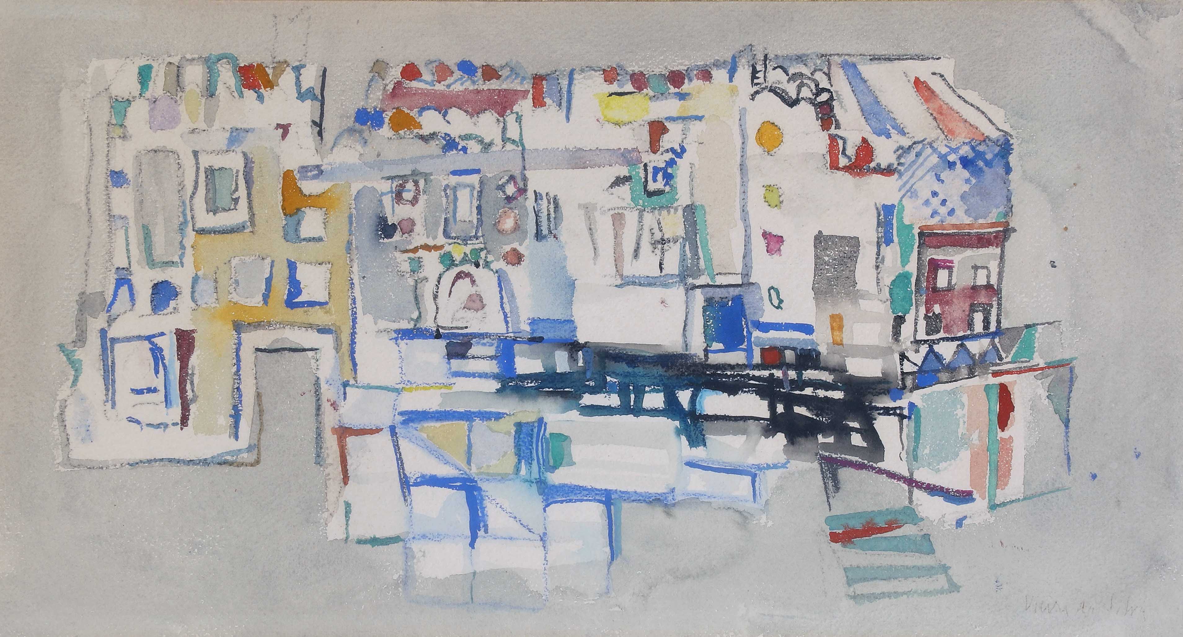 Maria Helena VIEIRA DA SILVA (1908-1992) — Les maisons, 1949