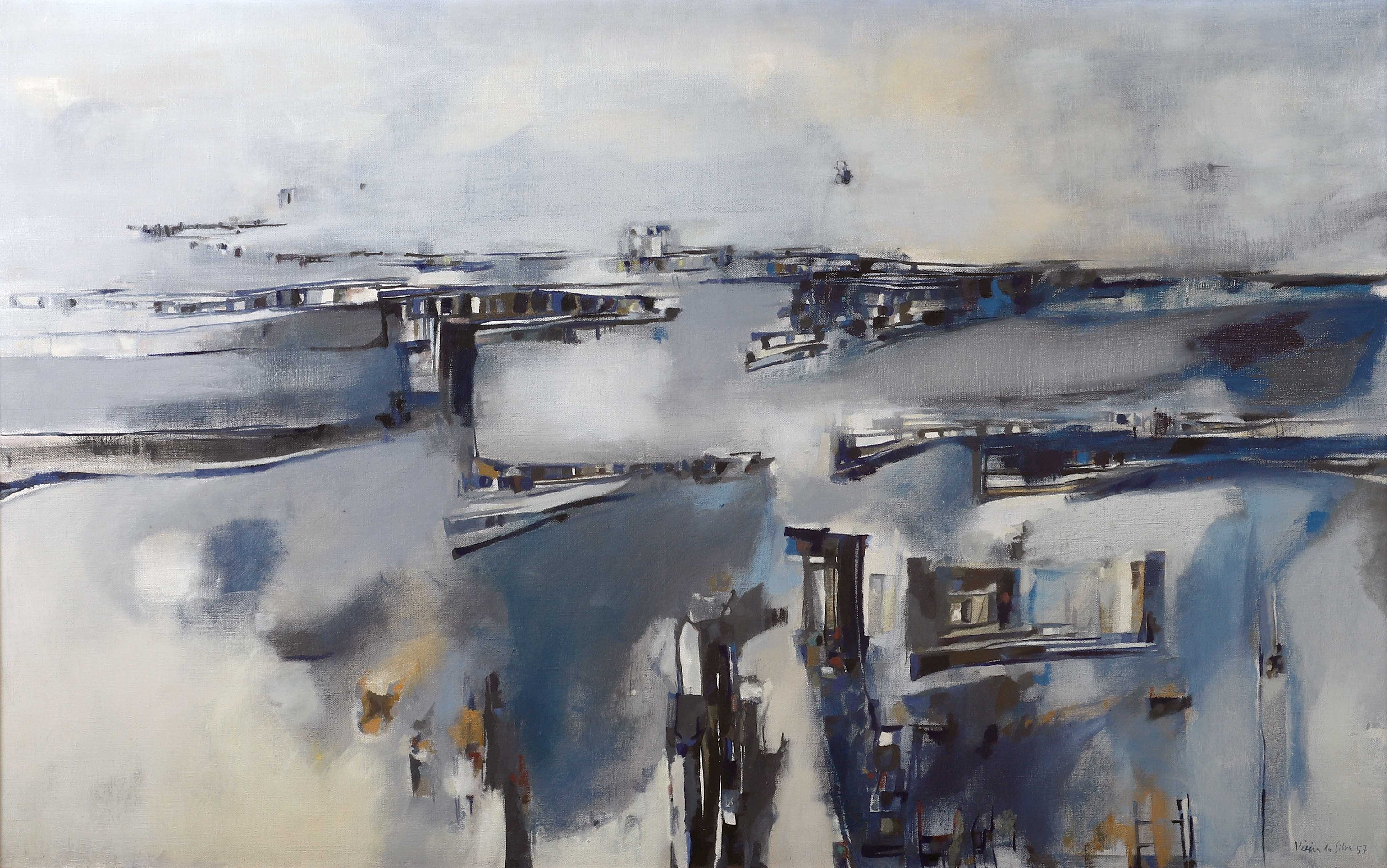 Maria Helena VIEIRA DA SILVA (1908-1992) — Port dans le Nord, 1957