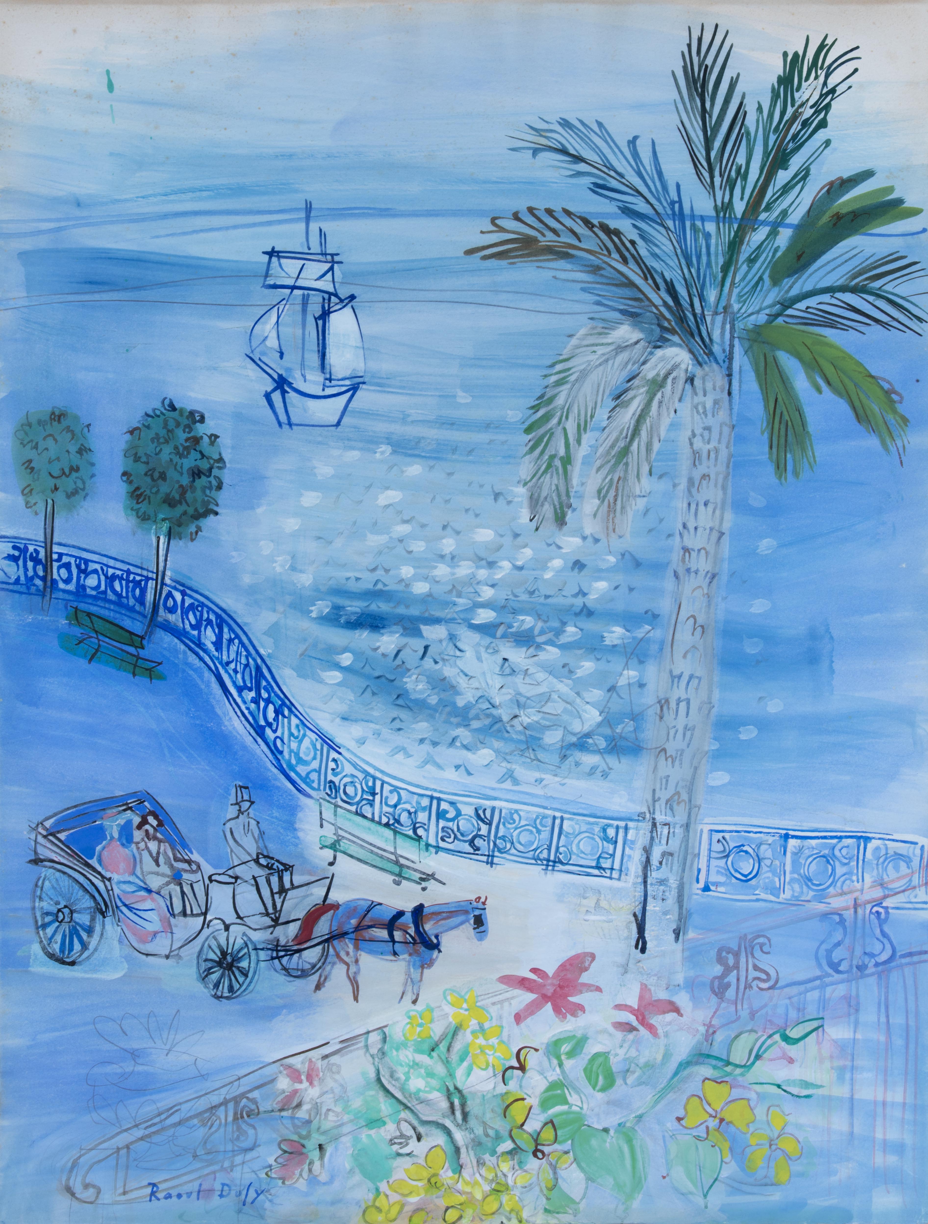 Raoul DUFY (1877-1953) — Nice, vue de l'escalier Lesage, 1927