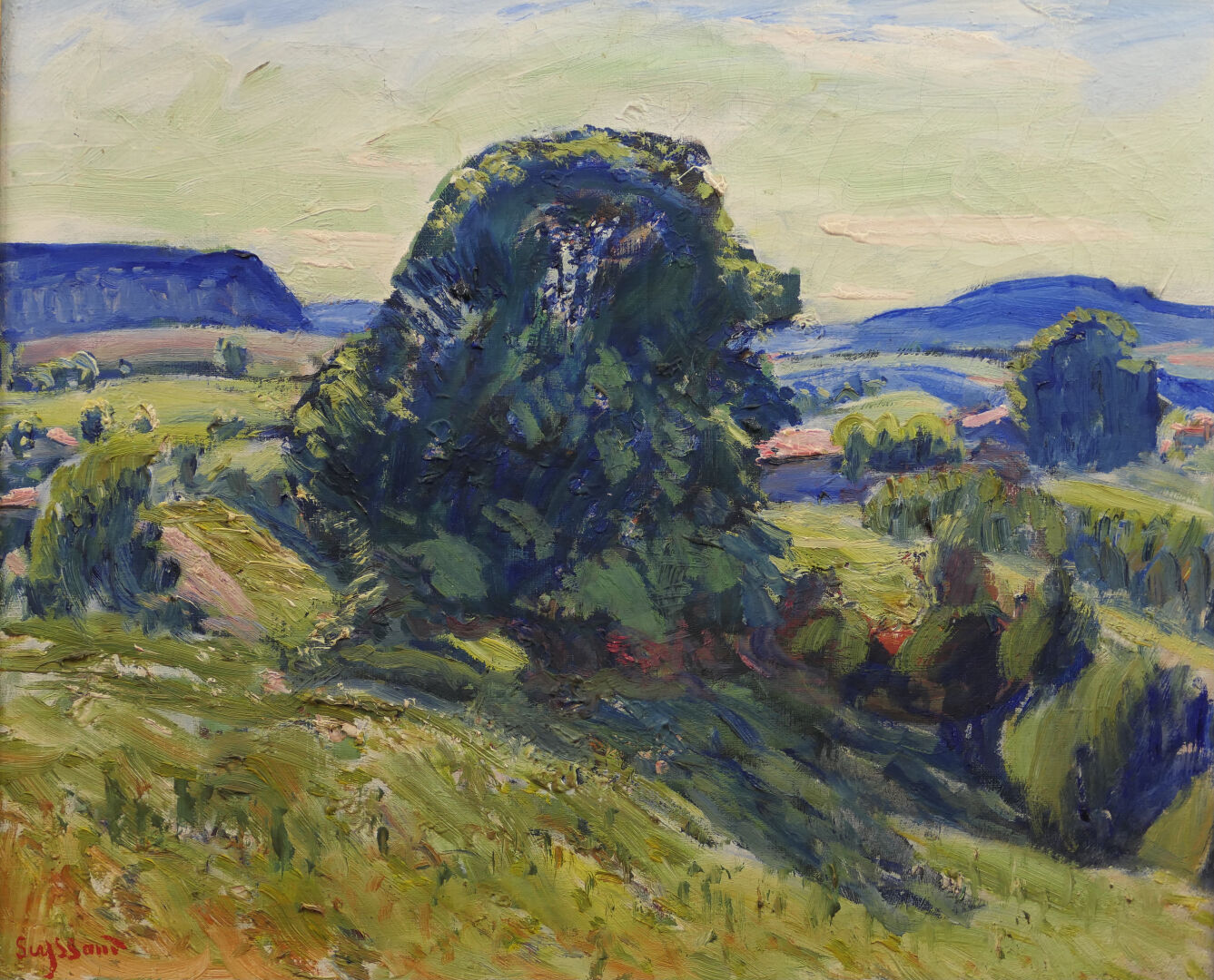 René SEYSSAUD (1867-1952) —  Paysage au tilleul