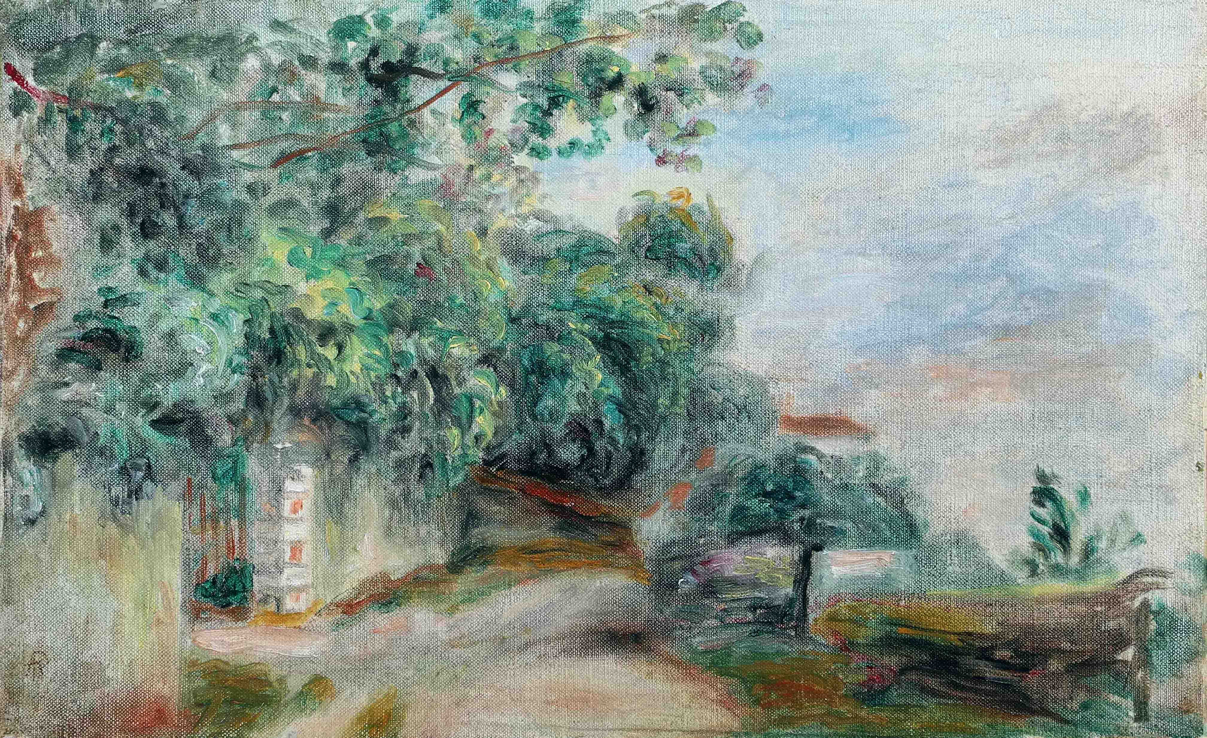 Pierre-Auguste RENOIR (1841-1919) — Paysage au portail, circa 1898
