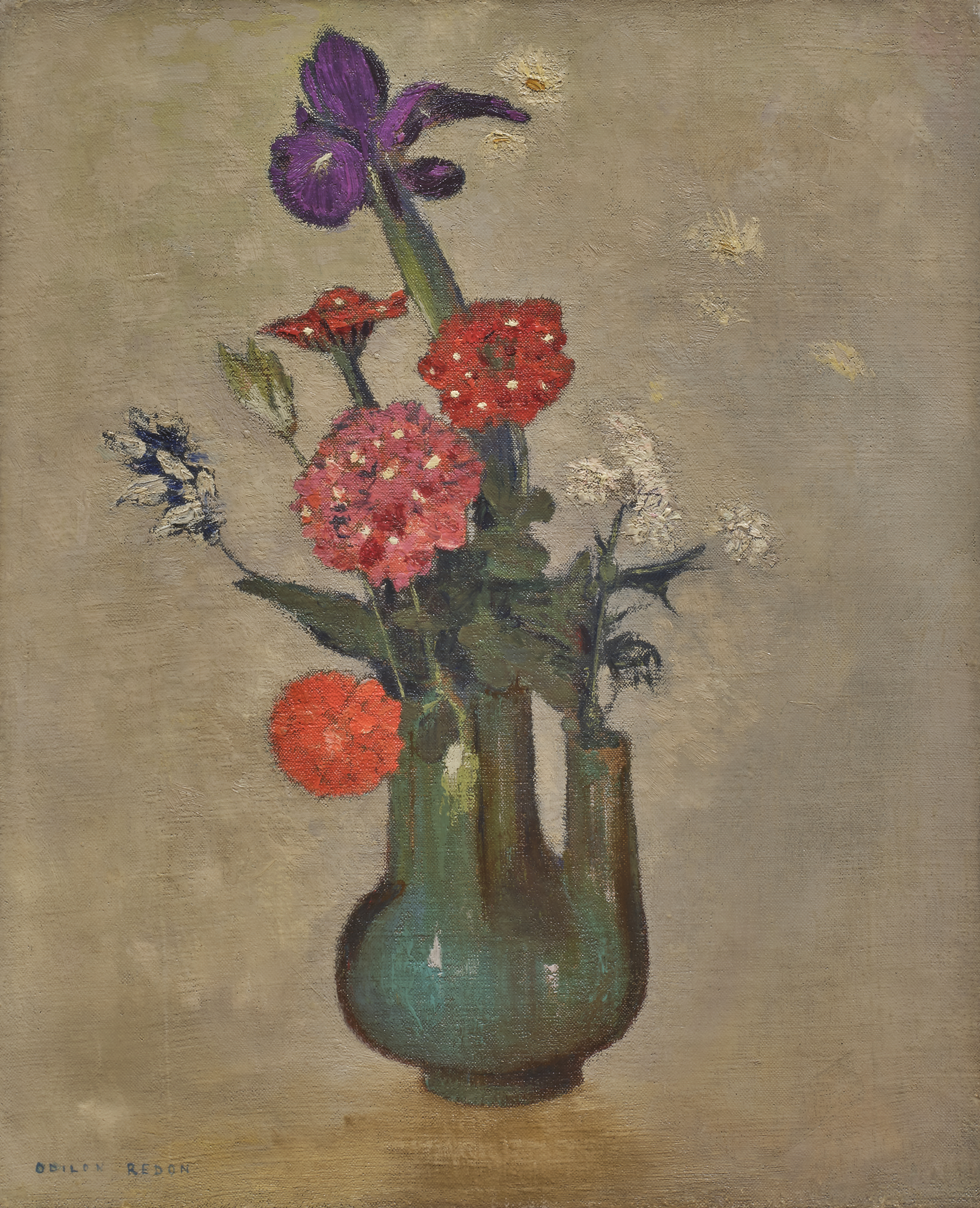 Odilon REDON (1840-1916) — Vase de fleurs, circa 1910
