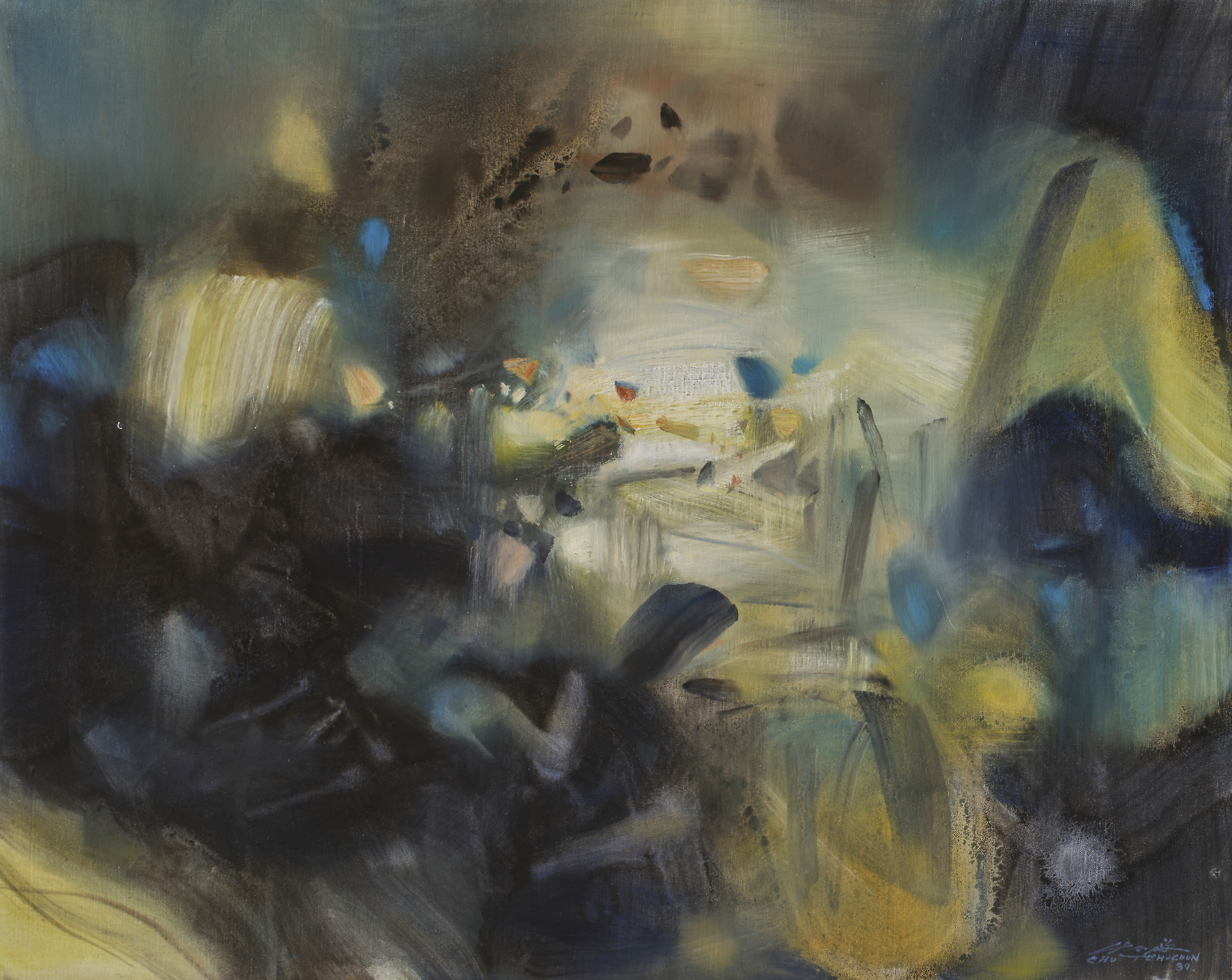 CHU Teh-Chun (1920-2014) — Bleuté A, 1989