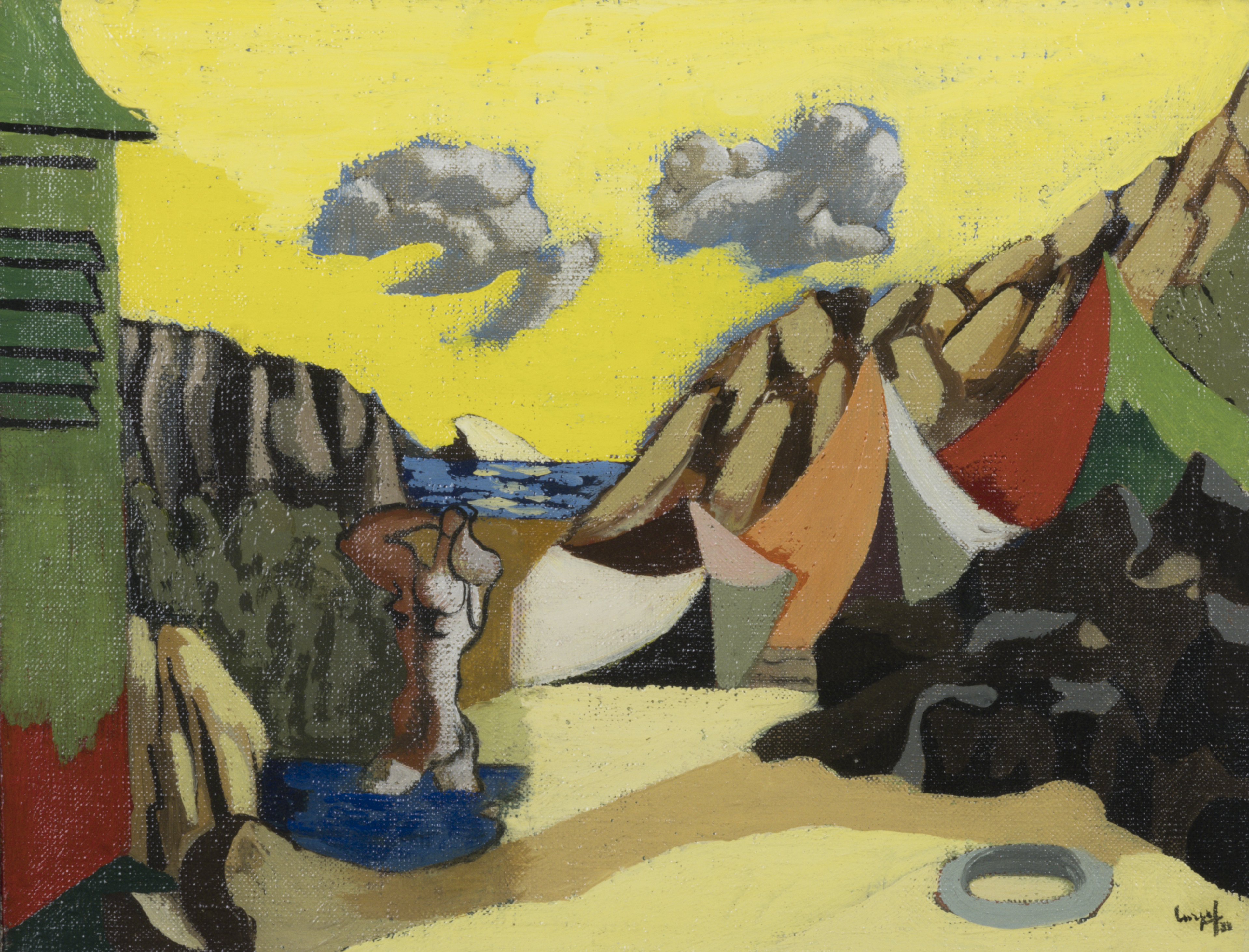 Jean LURCAT (1892-1966) — Baigneuse dans un paysage, 1931