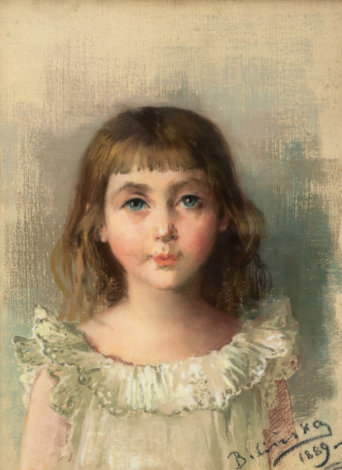 Anna BILINSKA-BOHDANOWICZ (1857-1893) — Portrait d'une jeune fille, 1889