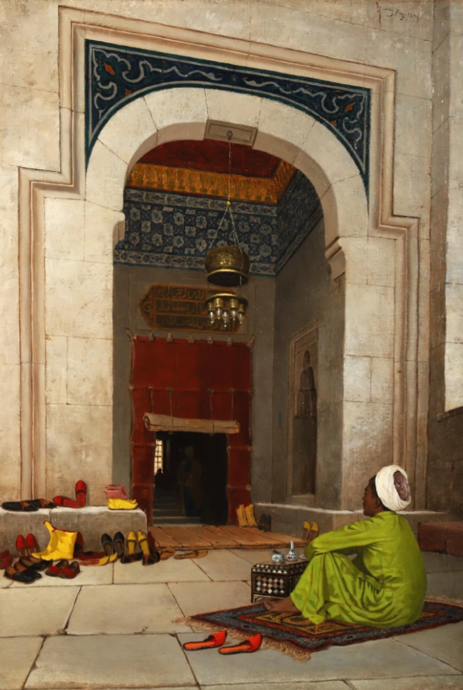 Osman Hamdi Bey (1842-1910) — La porte de la mosquée