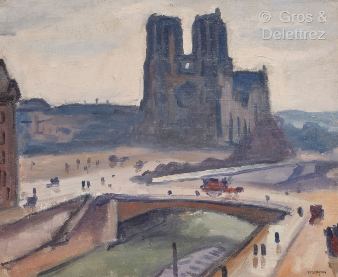 Lot 10 - Albert MARQUET (1875-1947) — Notre-Dame de Paris, vers 1908