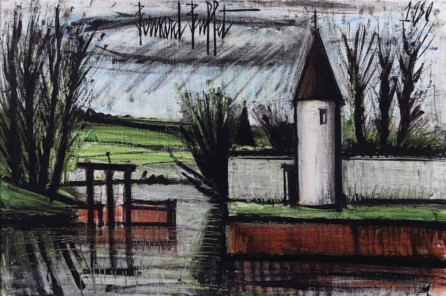 Bernard BUFFET (1928-1999) — La rivière, 1980