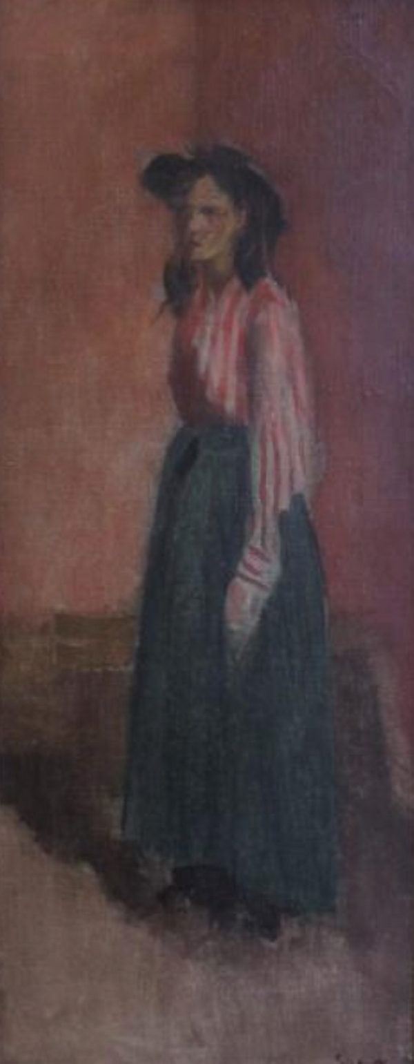 — Le Corsage Rayé : Standing Woman