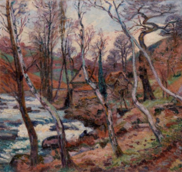 Armand Guillaumin (1841-1927) — Le Pont Corneille à Rouen au crépuscule