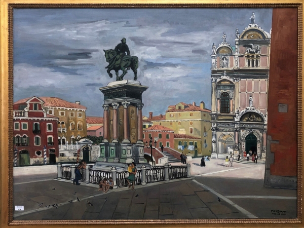 Yves BRAYER (1907-1990) — Place San Giovanni e Paolo, Venise, (1970)