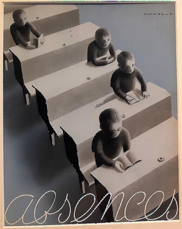 Victor VASARELY (1906-1997) — Absences, 1936