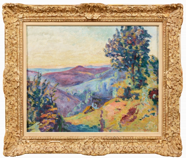 Armand GUILLAUMIN (1841-1927) —  Coucher de soleil sur le Puy Barriou