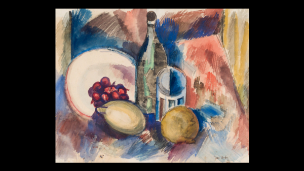 Jean DUFY (1888-1964) — Nature morte à la bouteille, 1920