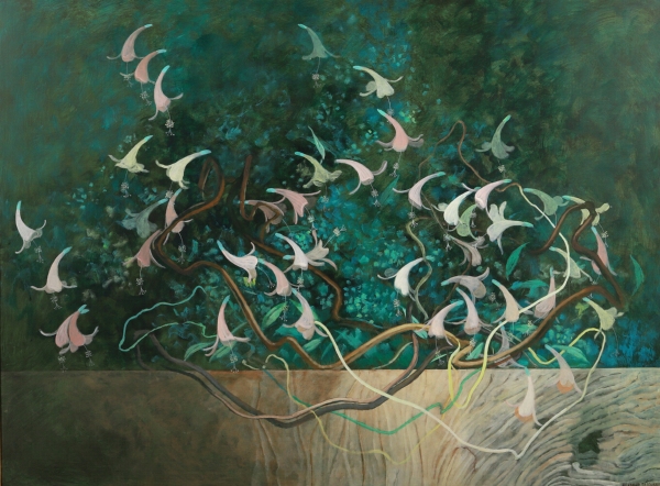 Bernard SEJOURNE (1945-1994) — Lianes et fleurs