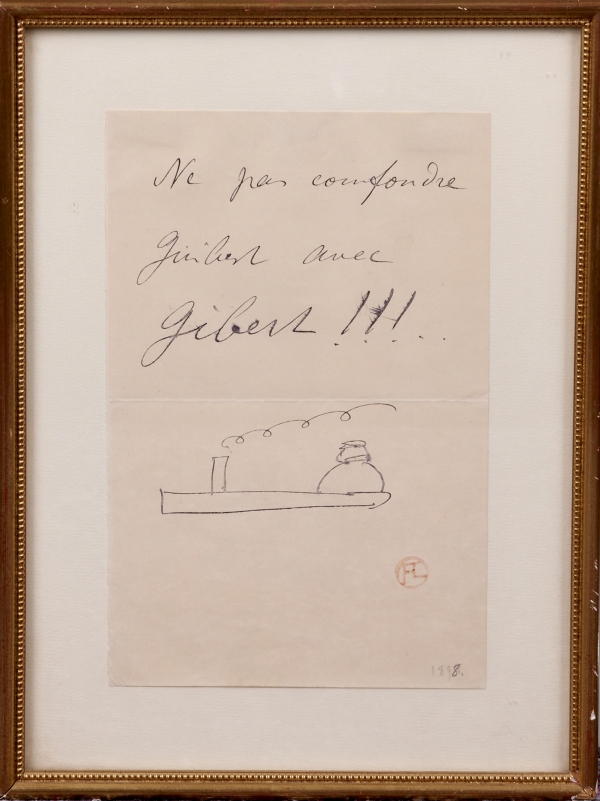 Henri DE TOULOUSE-LAUTREC (1864-1901) — . \"Ne pas confondre Guibert avec Gibert !!!\".
