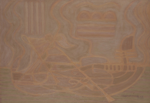 Serge CHARCHOUNE (1888-1975) — Gondola N°6, Juin 1952.