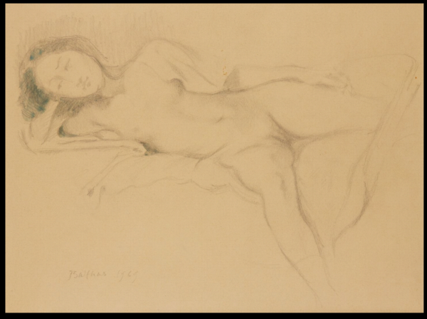 BALTHUS (1908- 2001) — Nu étendu, 1969