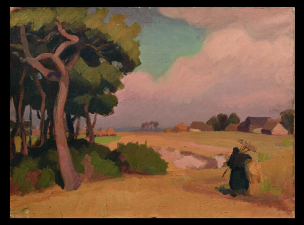 Jules Émile ZINGG (1882-1942) — Paysanne au champs