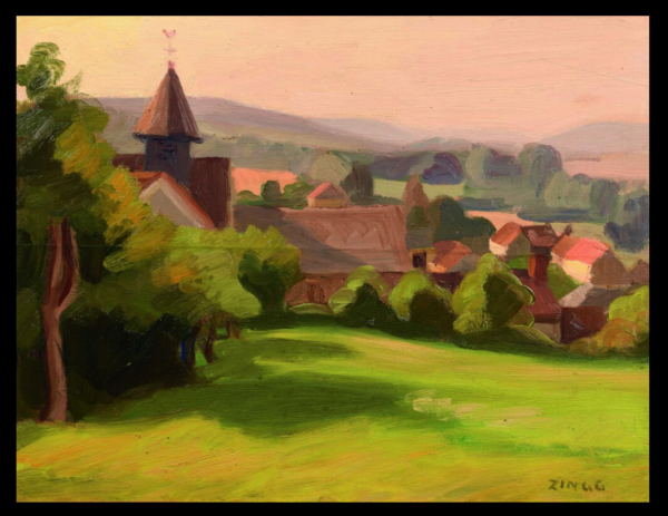 Jules Émile ZINGG (1882-1942) — Clocher du village