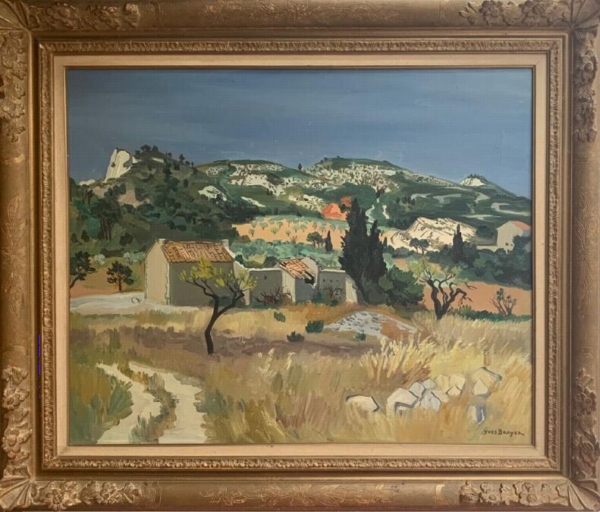 Yves BRAYER (1907-1990) — Le mas abandonné aux Baux, 1963