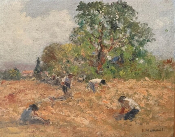 Fernand MAILLAUD (1863-1948) — Paysans dans les champs