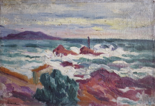 Maximilien LUCE (1858-1941) — Côte varoise à Saint-Clair, circa 1903-1904