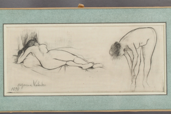 Suzanne VALADON (1865-1938) — Nu étendu et nu courbé