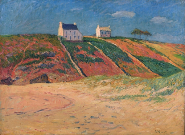 Henry MORET (1856-1913) — Falaise et plage au Pould, vers 1895/1897