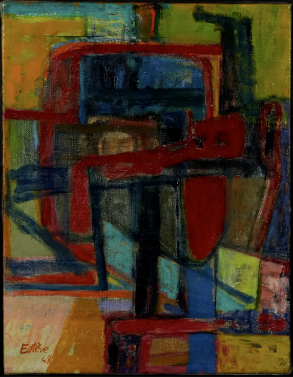 Maurice ESTEVE (1904-2001) — « Poste d'aiguillage »