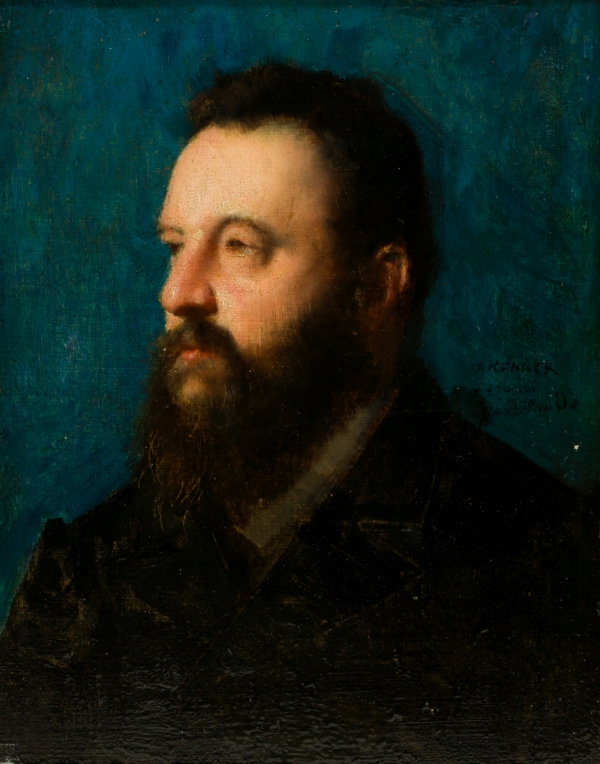 Jean Jacques HENNER (1829-1905) — Portrait présumé du compositeur Samuel David
